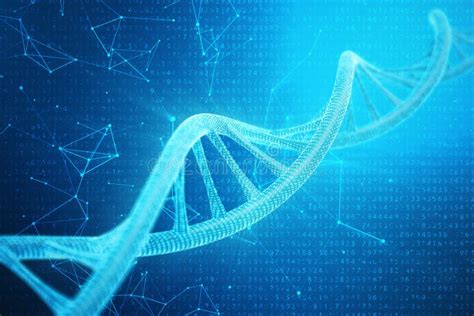 Digitale Dna Molecule Structuur Het Menselijke Genoom Van De Concepten