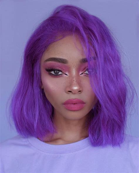 Purplehair Purplewig Hairstyle Fashion 2020hairstyles Beauty Makeup Ladies