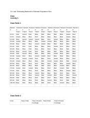 Bio Lab Docx Lab Simulating Methods To Estimate