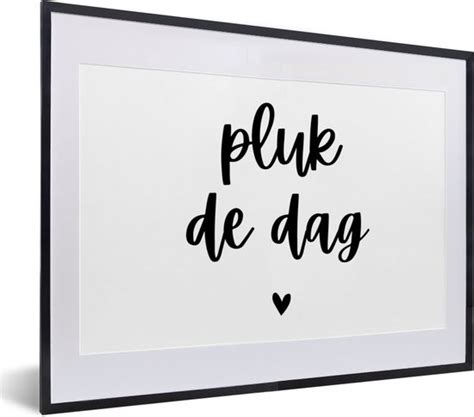 Fotolijst Incl Poster Pluk De Dag Carpe Diem Quotes Spreuken