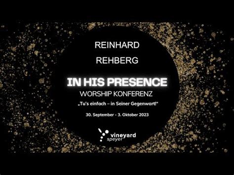 In His Presence Reinhard Rehberg Youtube