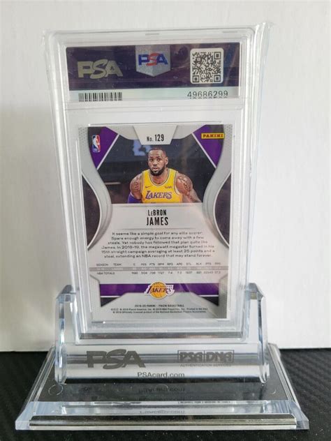 2019 Panini Prizm LeBron James 129 PSA 10 GEM MINT GOAT HOF EBay