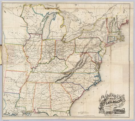 Railroads In The United States David Rumsey Historical Map Collection