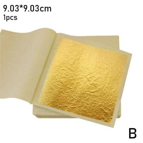 Senza Genuine Pure Gold Leaf Original 24k 10 Sheets Gilding U5s8 118