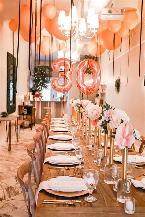 Gorgeous 30th Birthday Dinner Party Savvy Events Los Angeles Event