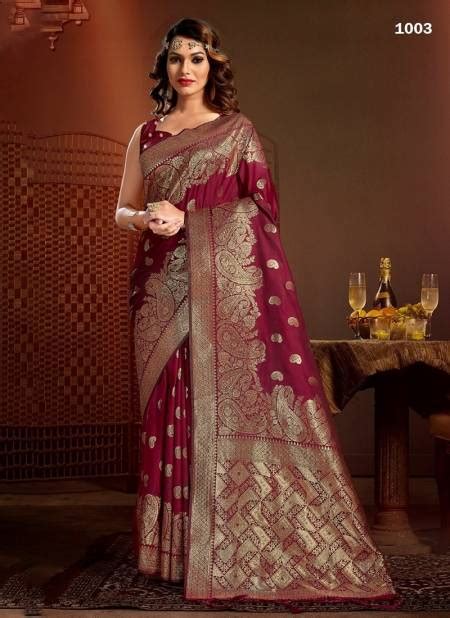 Maroon Colour Jimmy Silk By Sangam Slk Saree Catalog The Ethnic