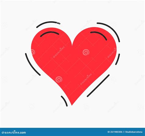 beating heart icon stock vector illustration  element