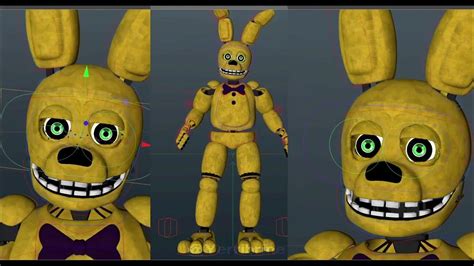 Fnaf Spring Bonnie Animations Test Youtube