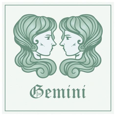 Premium Vector Free Vector Hand Drawn Gemini Zodiac Sign