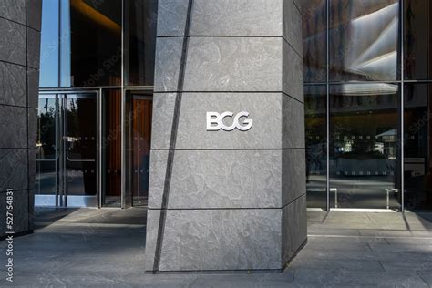 New York City Ny Usa August 18 2022 Bcg Boston Consulting Group Logo On Its Office