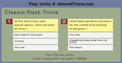 Classic Rock Trivia