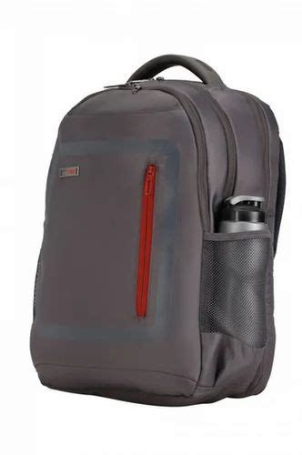 Dobby Nylon Material Vip Delta Laptop Backpack Iv Steel Grey At Rs