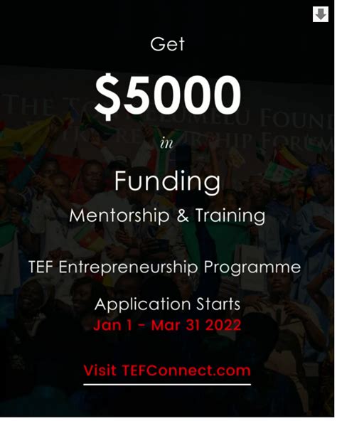 7 Steps To Prepare Apply And Win Tony Elumelu Foundation TEF 5000