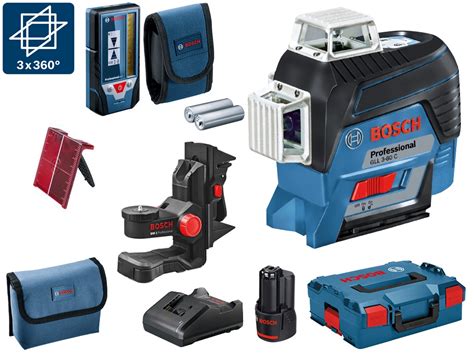 BOSCH GLL 3 80 C Laser 3x360 30m BM1 LR7 2 0Ah L BOXX POMIARY Robo Kop