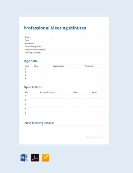 23 Minutes Of Meeting Samples Pdf Word Free And Premium Templates