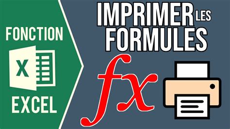 Excel Imprimer Les Formules Afficher Et Imprimer Les Formules Youtube