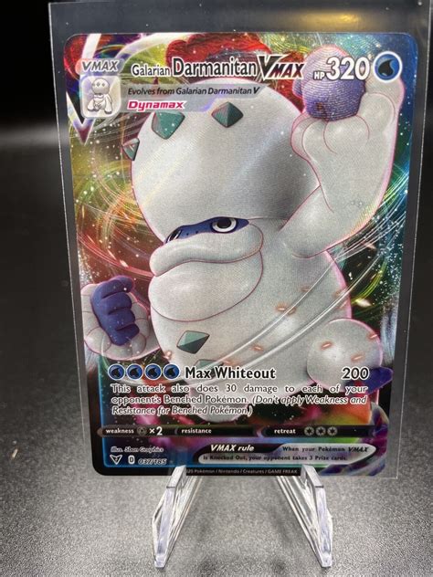 Pokémon TCG Galarian Darmanitan VMAX Vivid Voltage 037 185 Regular