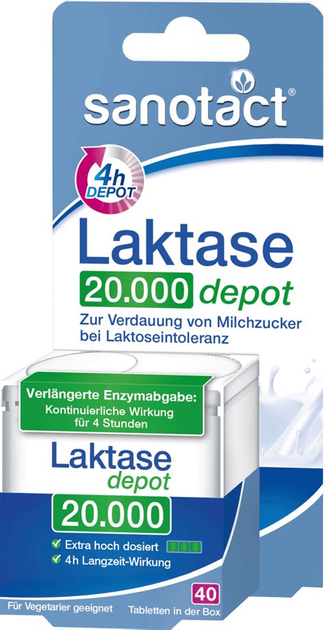 Sanotact Laktase 20000 Depot 40 St 20 G Dauerhaft Günstig Online