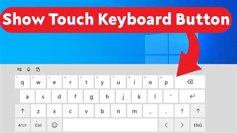 How To Show Touch Keyboard Button On Taskbar In Windows Youtube