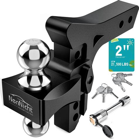 Amazon Nennicht Adjustable Trailer Hitch Heavy Duty Drop Hitch