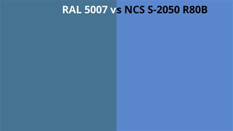 Ral 5007 Vs Ncs S 2050 R80b Ral Colour Chart Uk