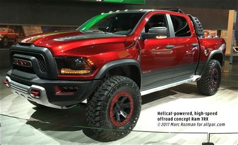 100 Mph Off Road 2017 Ram Rebel Trx Concept Pickup Truck