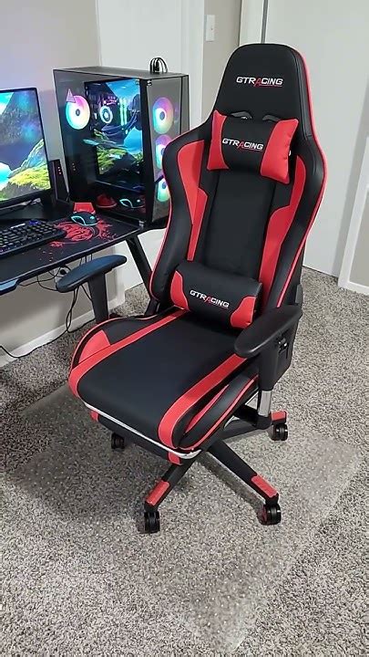 Gtracing Gaming Chair With Footrest Speakers Video Game Chair Bluetoot