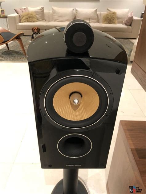 Pair B W Diamond Speakers Bowers Wilkins Gloss Black Photo