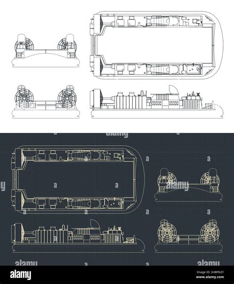 Ilustración vectorial estilizada de planos de aeroplanos de