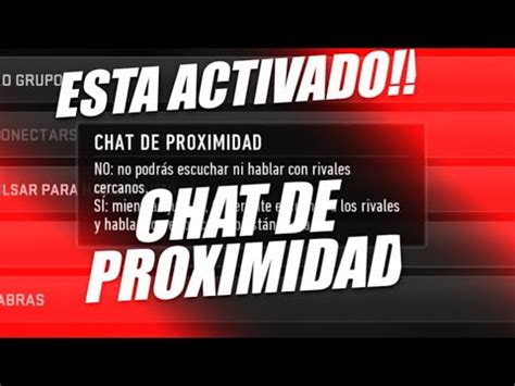 Cómo activar el chat de proximidad en warzone mobile YouTube