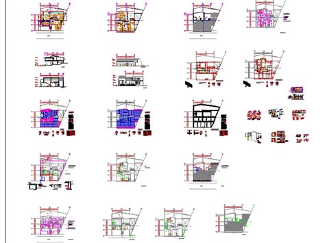 Casa Habitación En Autocad Descargar Cad 127 Mb Bibliocad