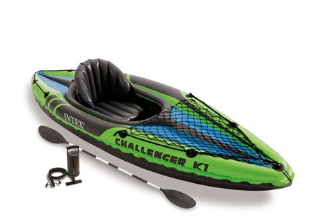 Intex Challenger K Person Inflatable Sporty Kayak Oars And Pump