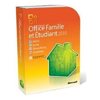 Microsoft Office Famille et Étudiant 2010 3 PC Jeu vidéo Achat