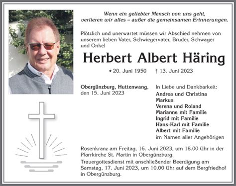 Gedenkkerzen von Herbert Albert Häring Allgäuer Zeitung