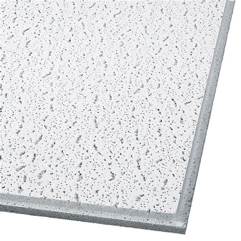 Armstrong Ceilings (Common: 24-in x 24-in; Actual: 23.75-in x 23.75-in) Fissured 12-Pack White ...