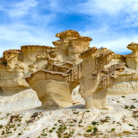 Mushroom Rocks In The Enchanted City Of Bolnuevo Spain Info