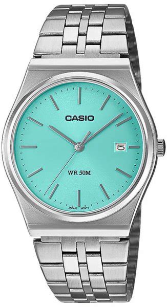 Casio Mtp B D A Vef Turquoise Blue Zegarek Net