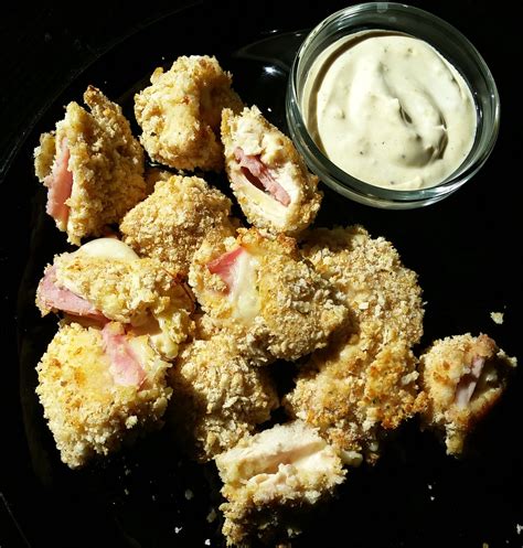 Chicken Cordon Bleu Nuggets Food Chicken Cordon Bleu Recipes