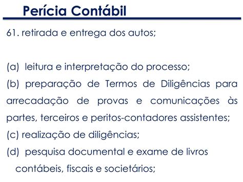 PPT Perícia Contábil PowerPoint Presentation free download ID 2529424