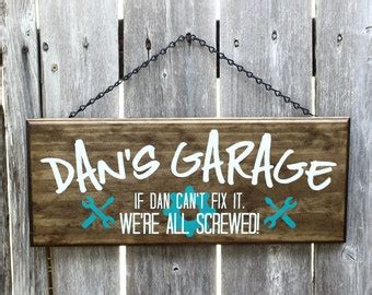 Funny garage signs | Etsy