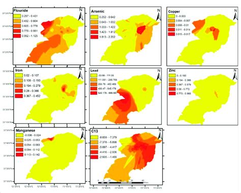 Spatial Distribution Of Heavy Metals And δc13 In The Groundwater Of The Download Scientific