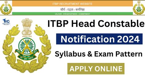 Itbp Head Constable Recruitment Check Eligibility Exam Pattern