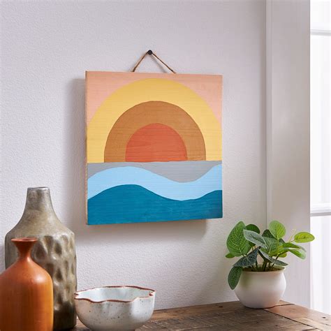 Sunrise Wood Plaque Painting Michaels