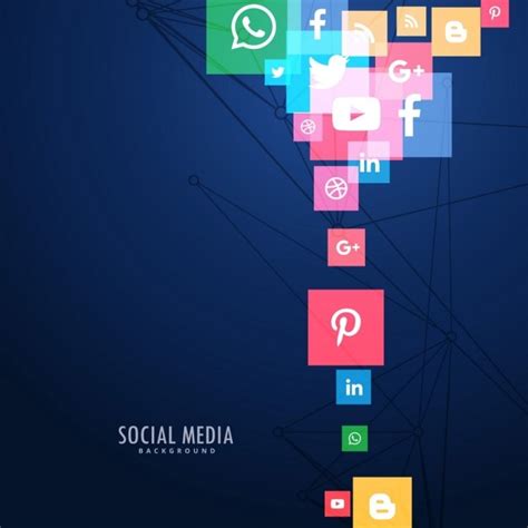 Modern Background Of Social Media Icons Color Stokverse