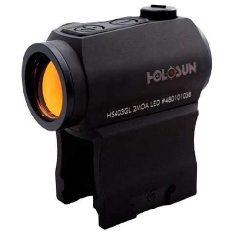 Bullseye North Holosun Micro Red Dot Sight 2 MOA Dot Aluminum Black