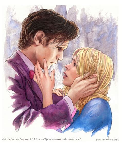 Doctor Who Art Print: touching A Memory Eleventh Doctor and Rose - Etsy