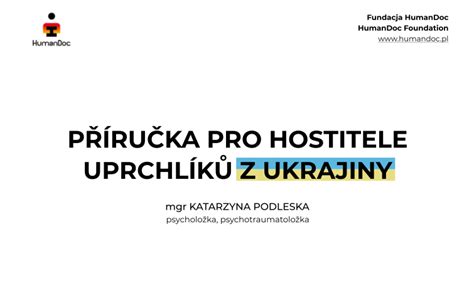 Příručka pro hostitele uprchlíků z Ukrajiny Žurnál Online