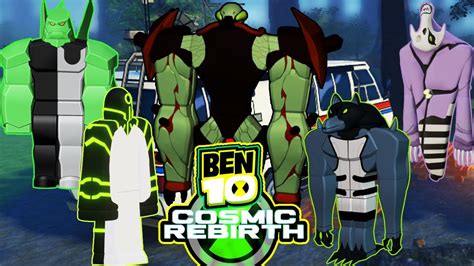 LANÇOU BEN 10 COSMIC REBIRTH VEJA COMO DESBLOQUEAR OS 10 ALIENS DO