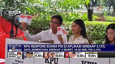 Respons Kpu Soal Suara Psi Meroket Persen Dalam Hari Di Sirekap