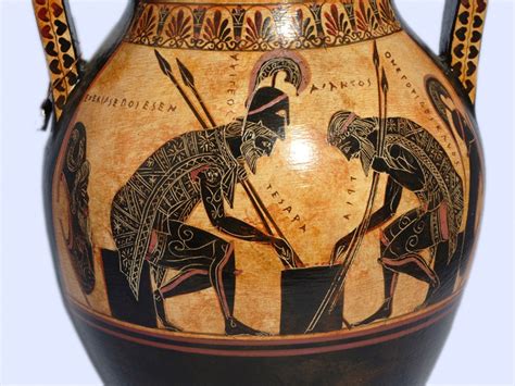 Achilles and Ajax Playing A Board Game Amphora Archaic - Etsy